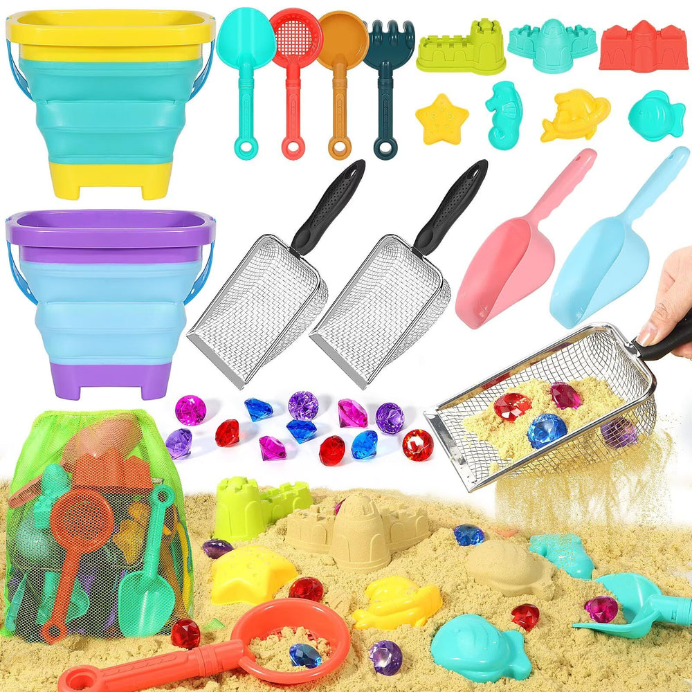 HUITEM niños jugando en la playa con el set, diversión al aire libre