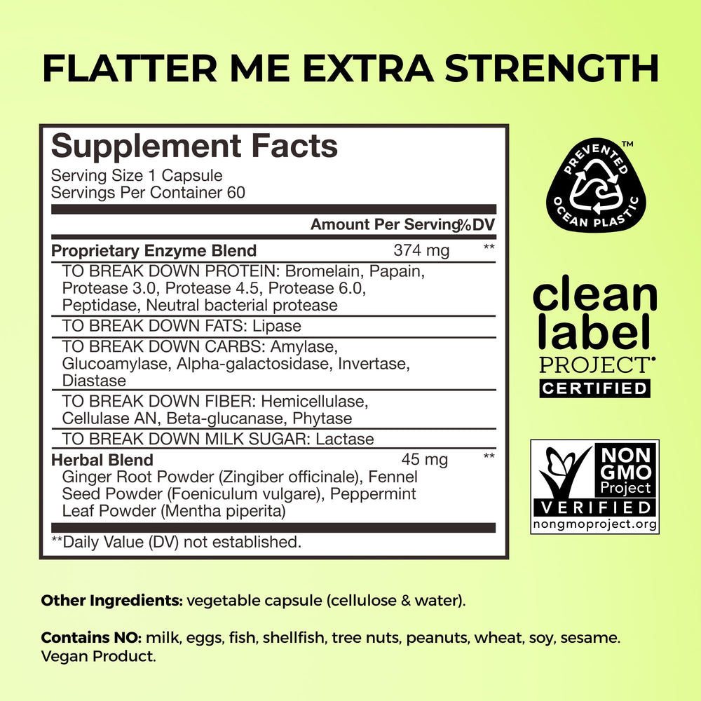 HUM Flatter Me capsule close-up highlighting capsule size and fast-acting design for easier dosing