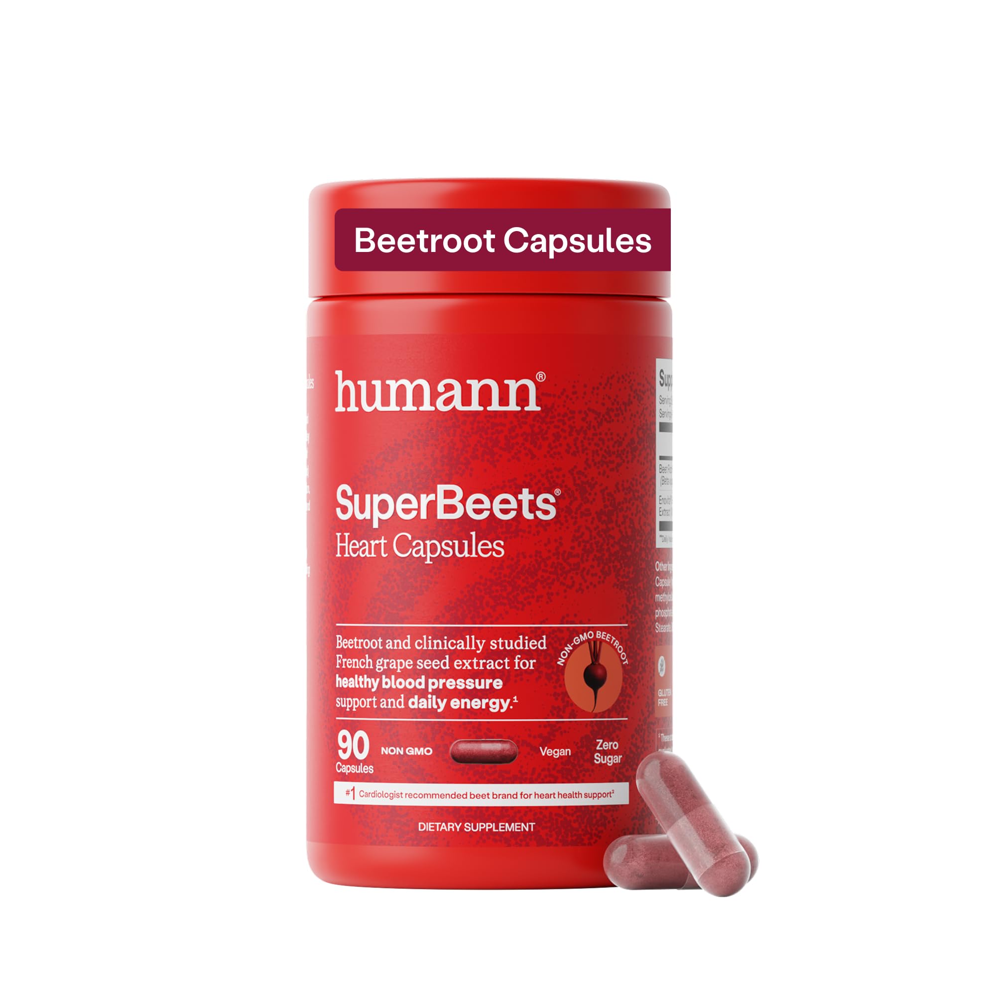 HumanN frasco frontal del producto mostrando 90 cápsulas y diseño claro