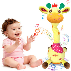 Hunfur giraffe front view showing plush design and friendly expression for cuddling