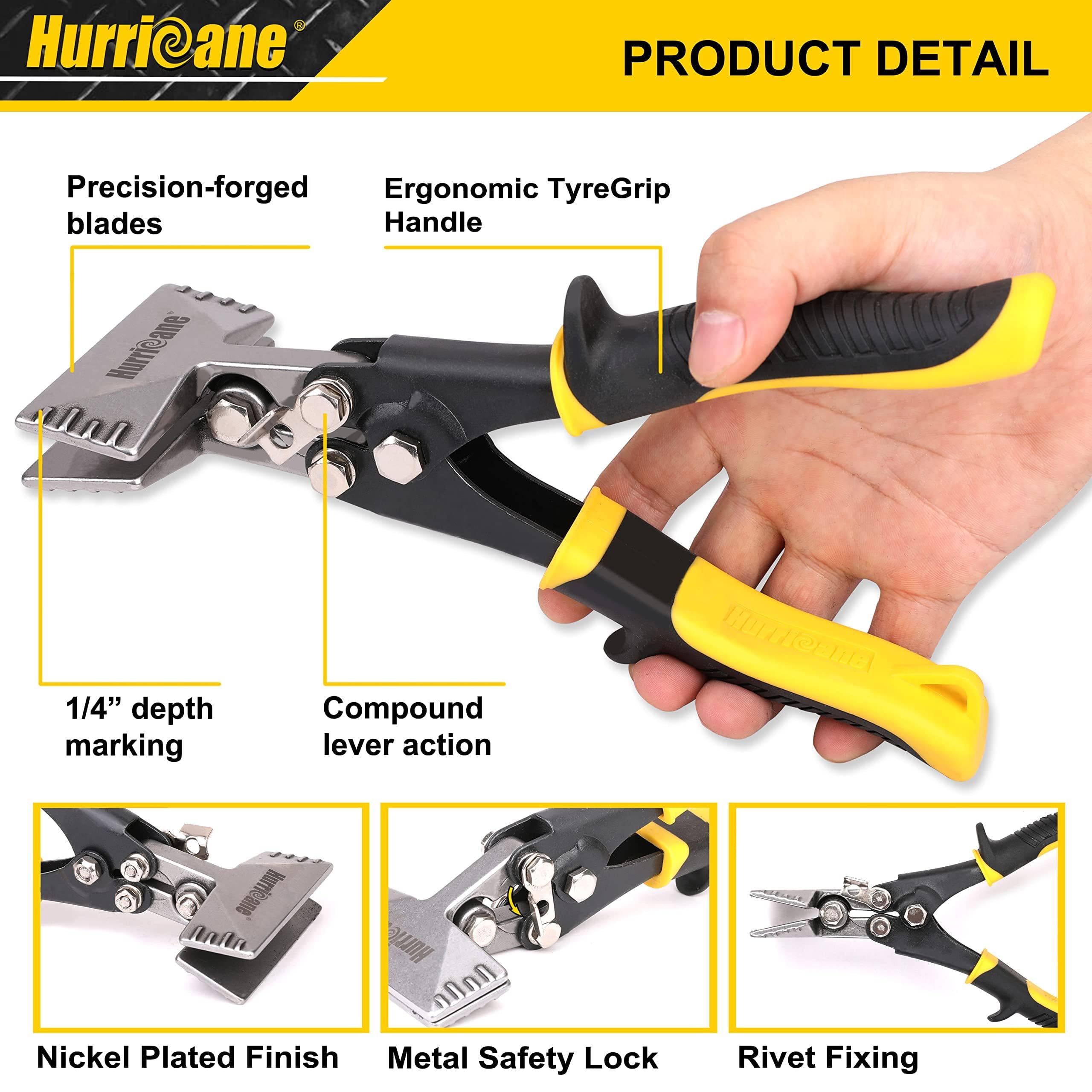 HURRICANE marca de 1/4 pulgada en hoja facilita pliegues consistentes