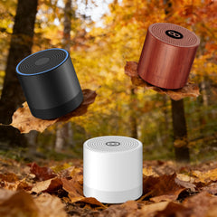 Hushing primer plano del altavoz que muestra textura y potencia sonora