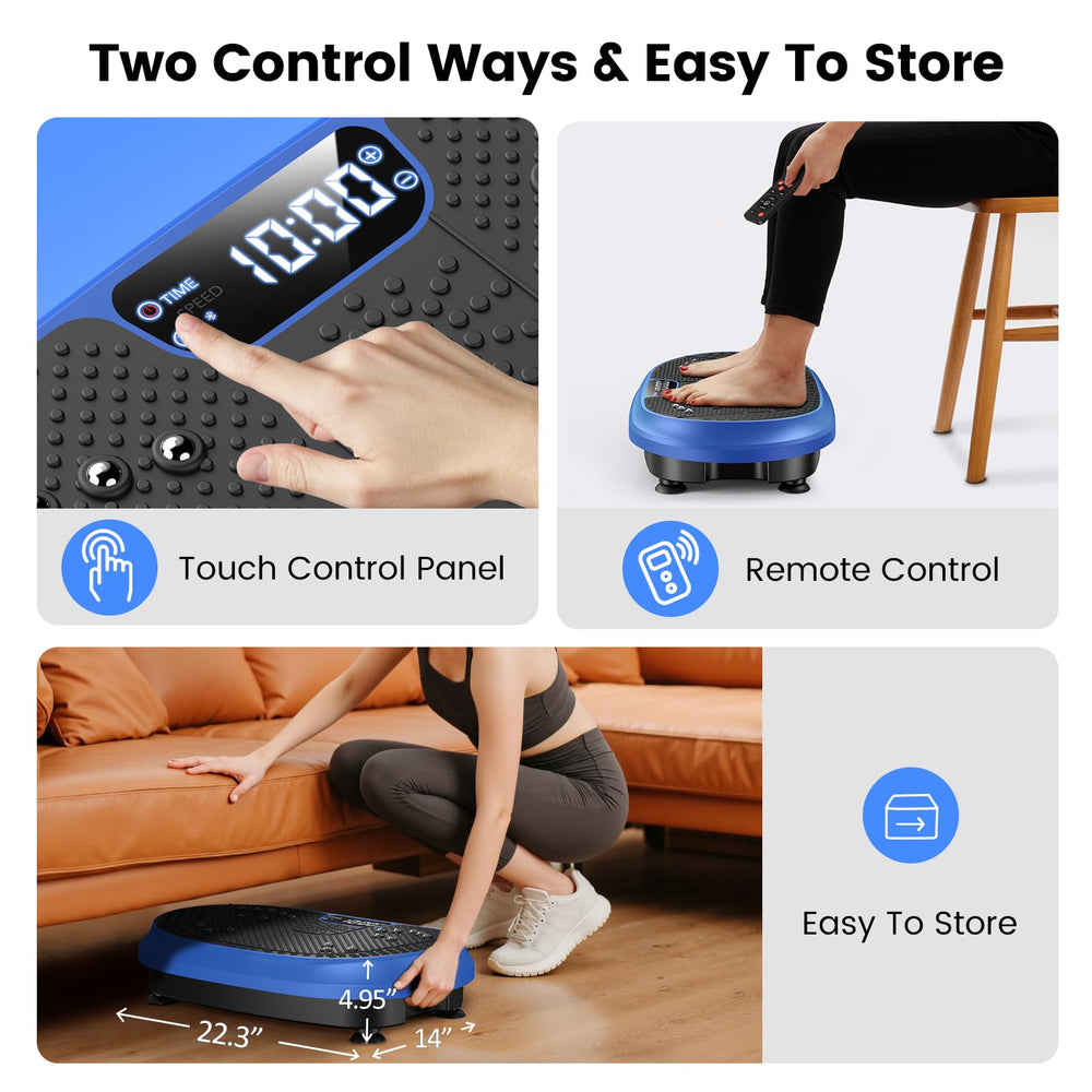 HVX user on plate in living room showing convenient home workouts