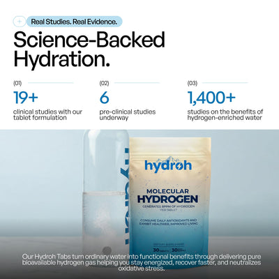 hydroh tablet used in a sports bottle during travel for convenient hydration