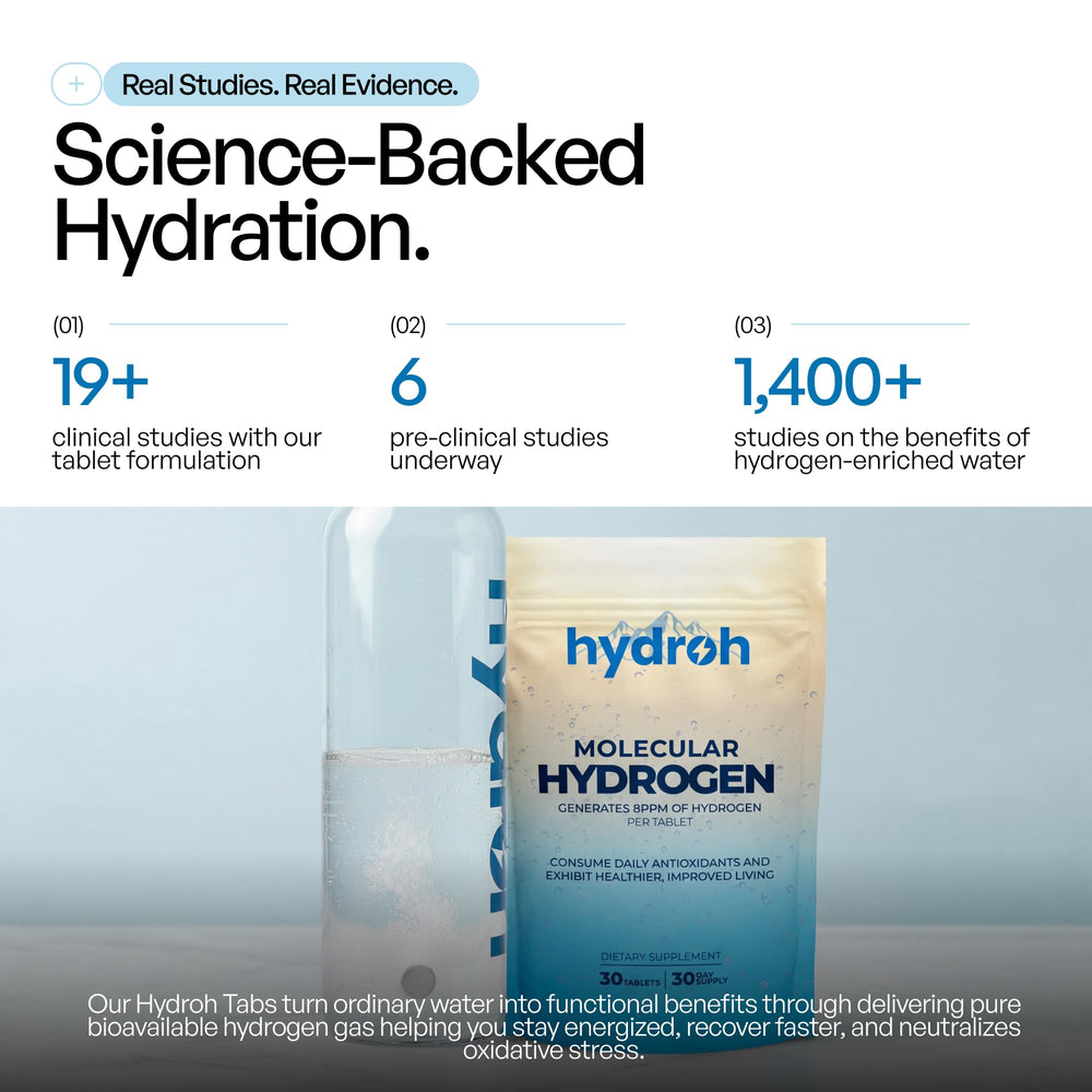 hydroh tablet used in a sports bottle during travel for convenient hydration