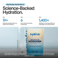 hydroh tablet used in a sports bottle during travel for convenient hydration