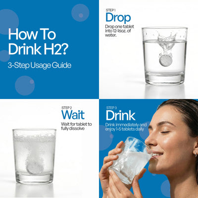 hydroh label detail highlighting ingredient clarity and no-fillers benefit