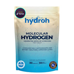 hydroh front packaging showing tablet bottle and branding for easy identification