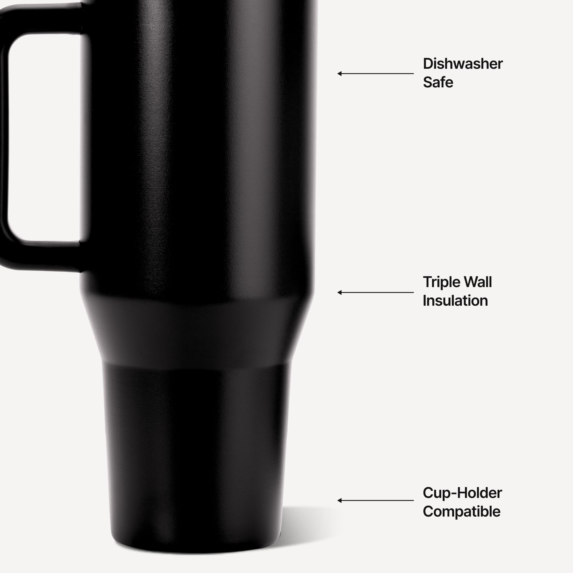 HydroJug Traveler asa ergonómica mostrando agarre cómodo para transportar