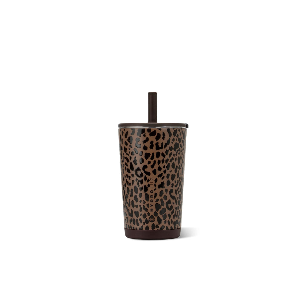 HydroJug vista frontal marrón leopardo con diseño elegante y práctico