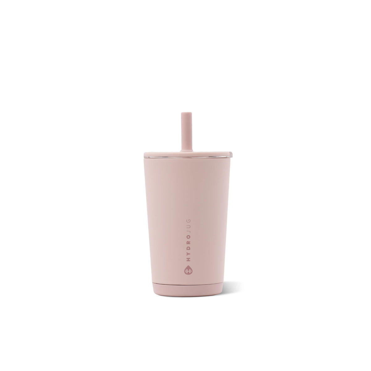 HydroJug vista frontal en Dusty Rose mostrando diseño elegante y transporte