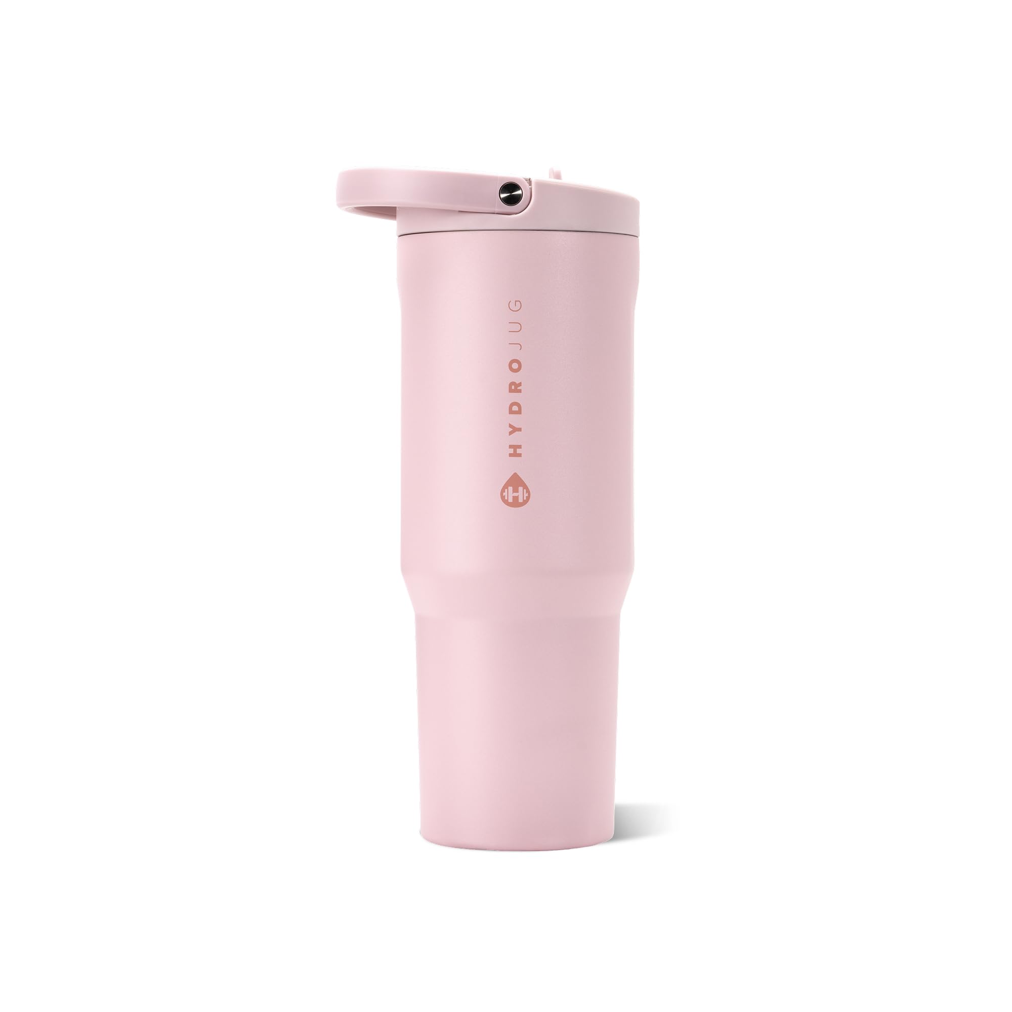 HydroJug vista frontal en rosa sand mostrando capacidad y diseño práctico