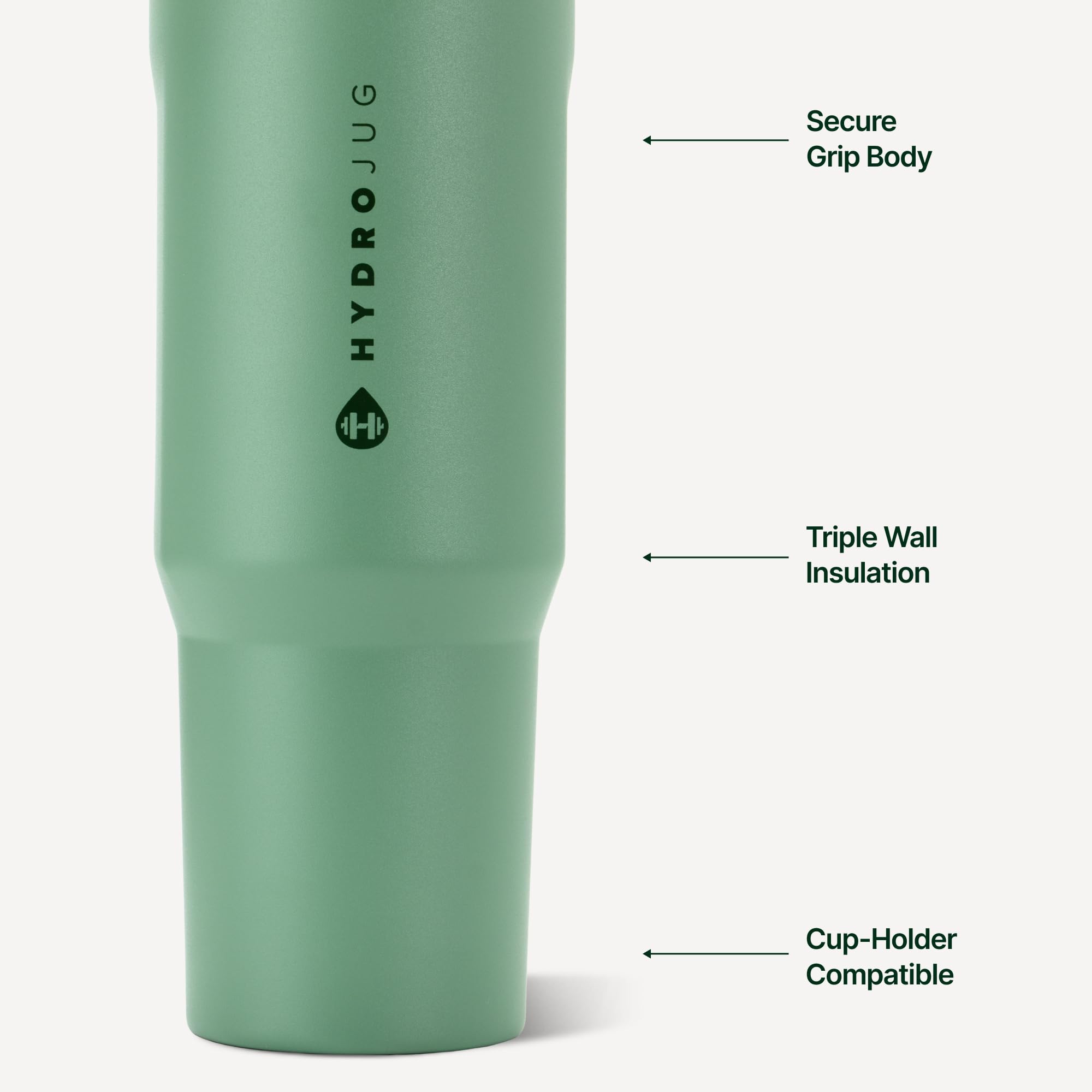 HydroJug tapa con pajita integrada para beber fácil y sin derrames