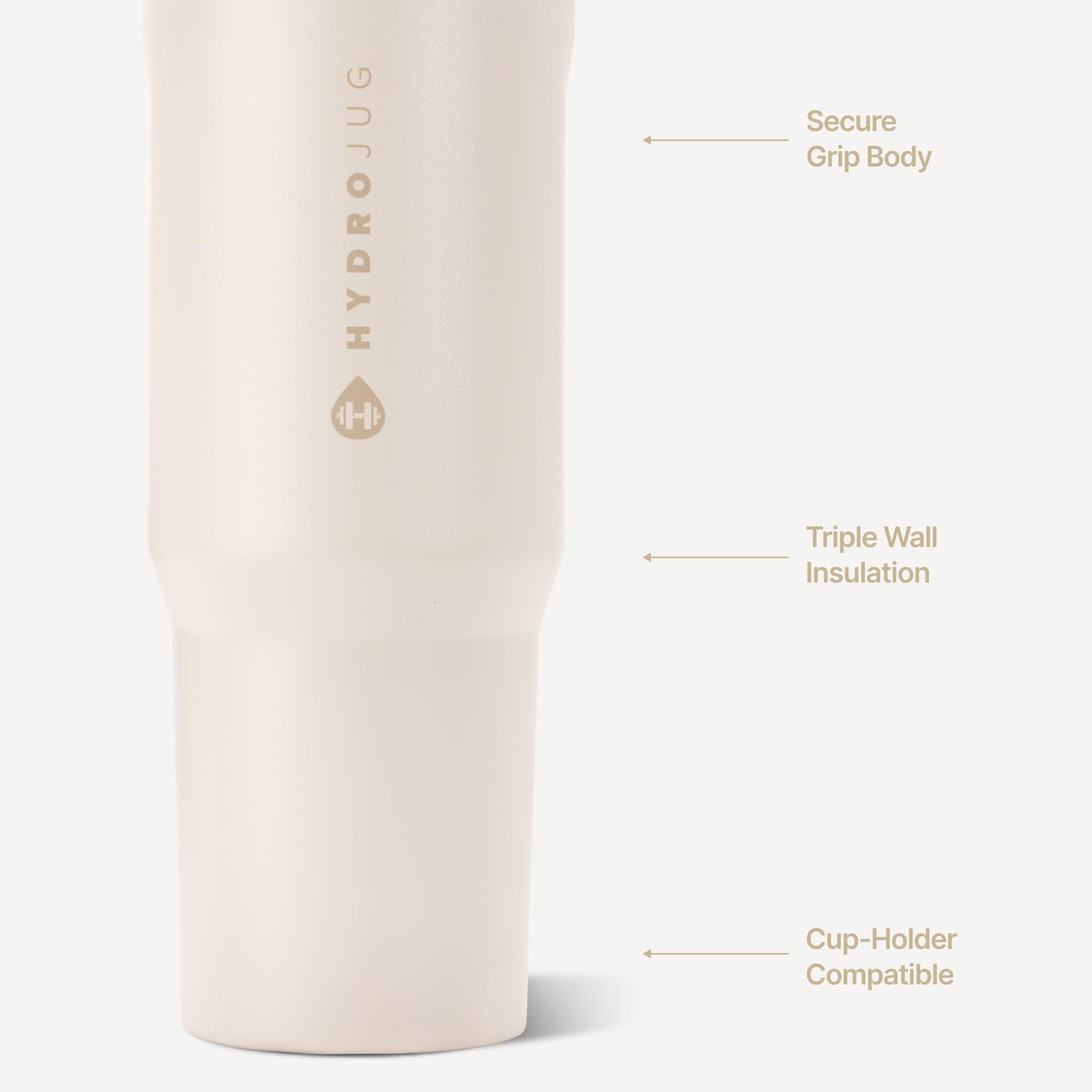 HydroJug tapa con pajilla integrada, HydroJug permite beber sin inclinar