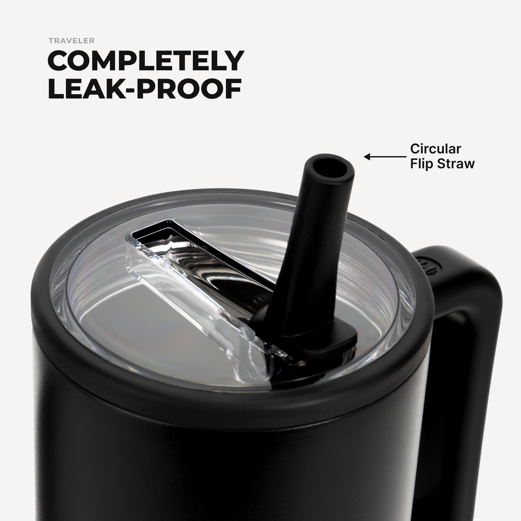 HydroJug Traveler primer plano del acero inoxidable triple pared para retener temperatura