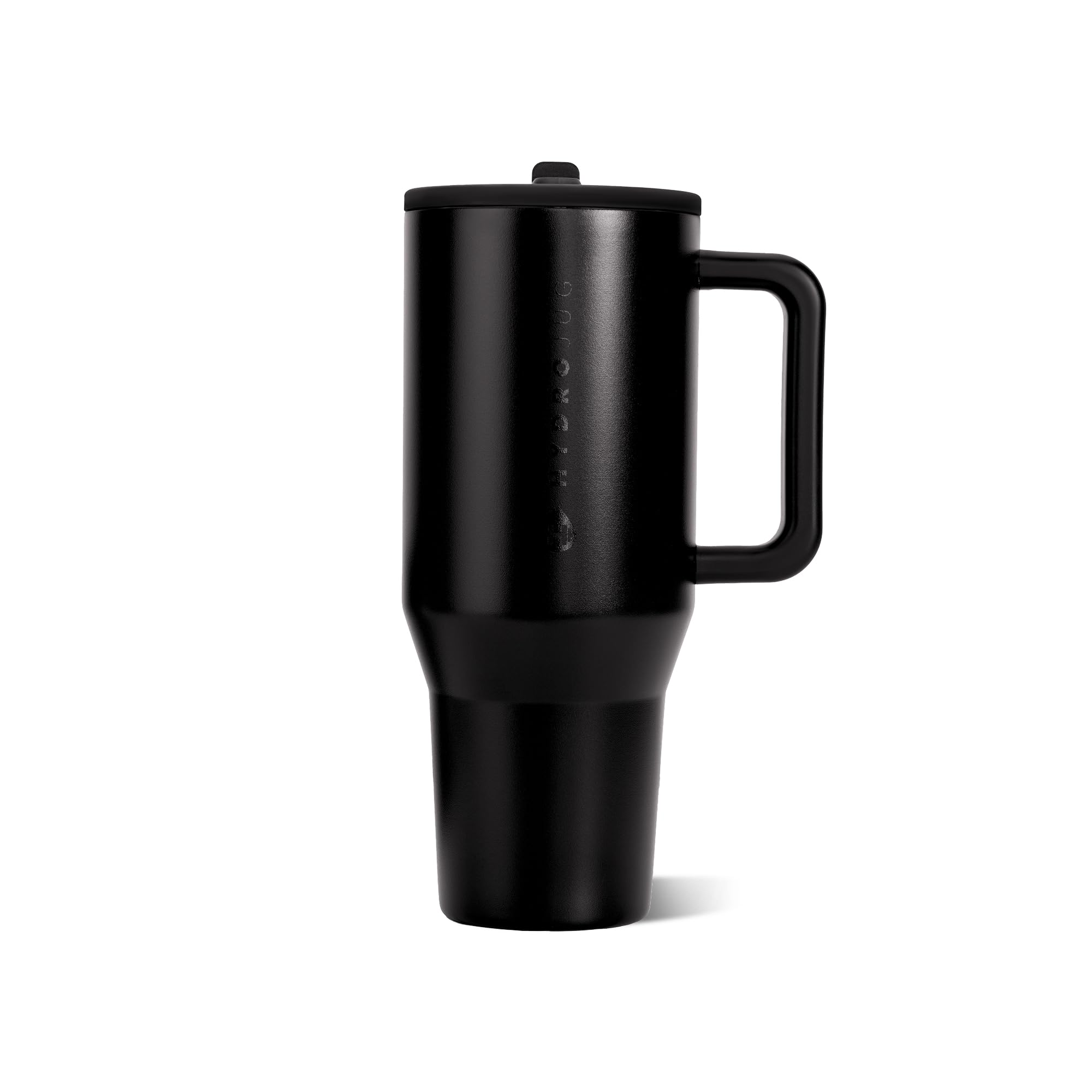 HydroJug Traveler vista frontal en negro con diseño resistente y capacidad grande