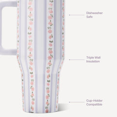 HydroJug Traveler detalle del asa Primrose con agarre cómodo para transportar
