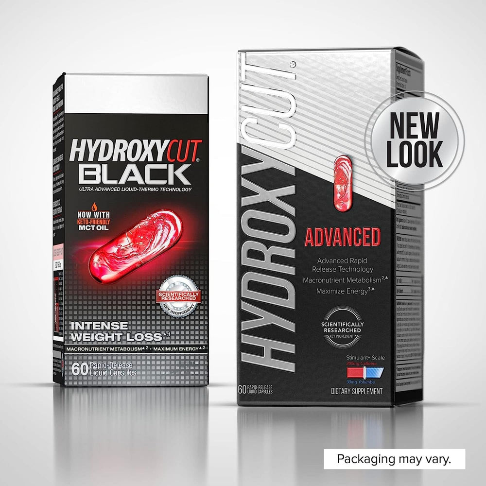 Hydroxycut close-up of a liquid-filled rapid-release capsule highlighting fast absorption