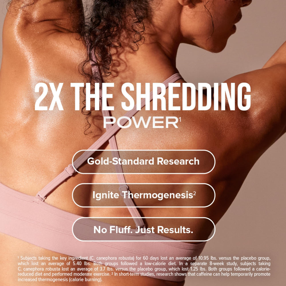 Hydroxycut etiqueta con lista de ingredientes y respaldo científico