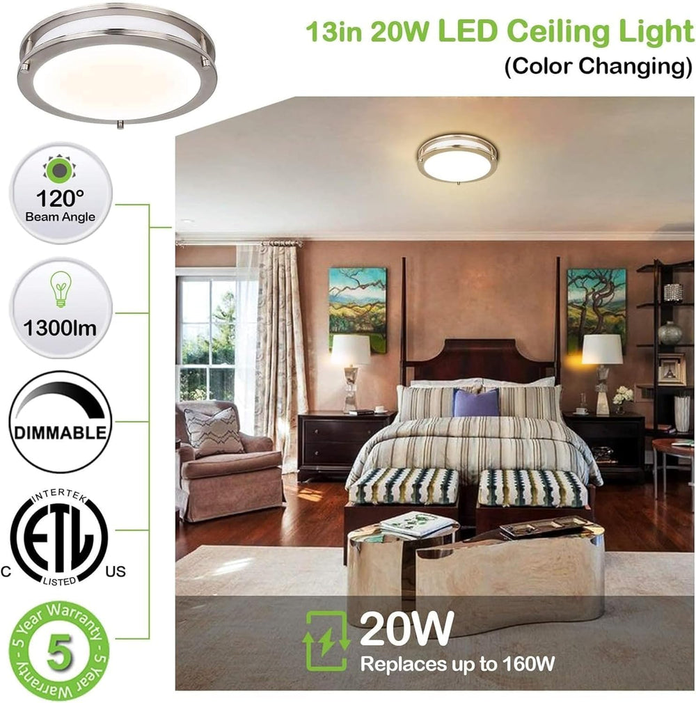 hykolity fixture installed in closet maximizing clearance and visibility