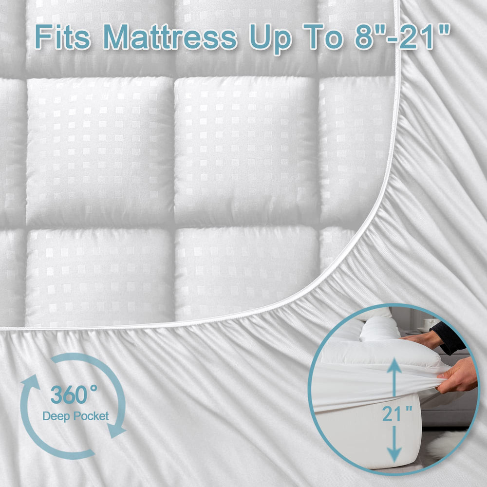 HYLEORY protector colocado en cama, añade comodidad y frescura