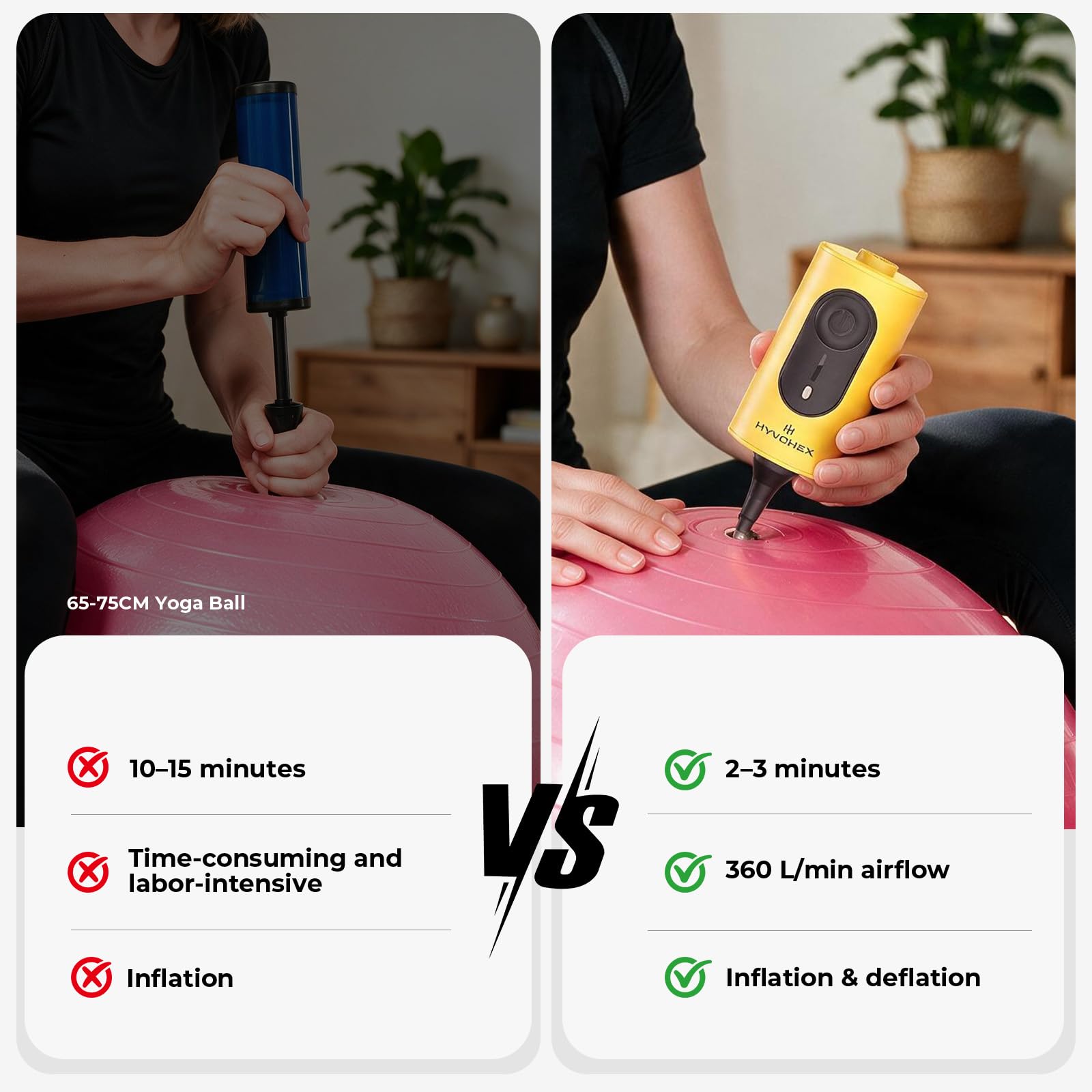 HYVOHEX superficie del cuerpo y botones diseñados para agarre seguro