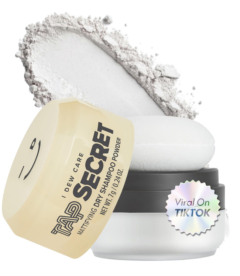 I DEW CARE empaque frontal del Tap Secret mostrando tamaño mini y beneficio portátil