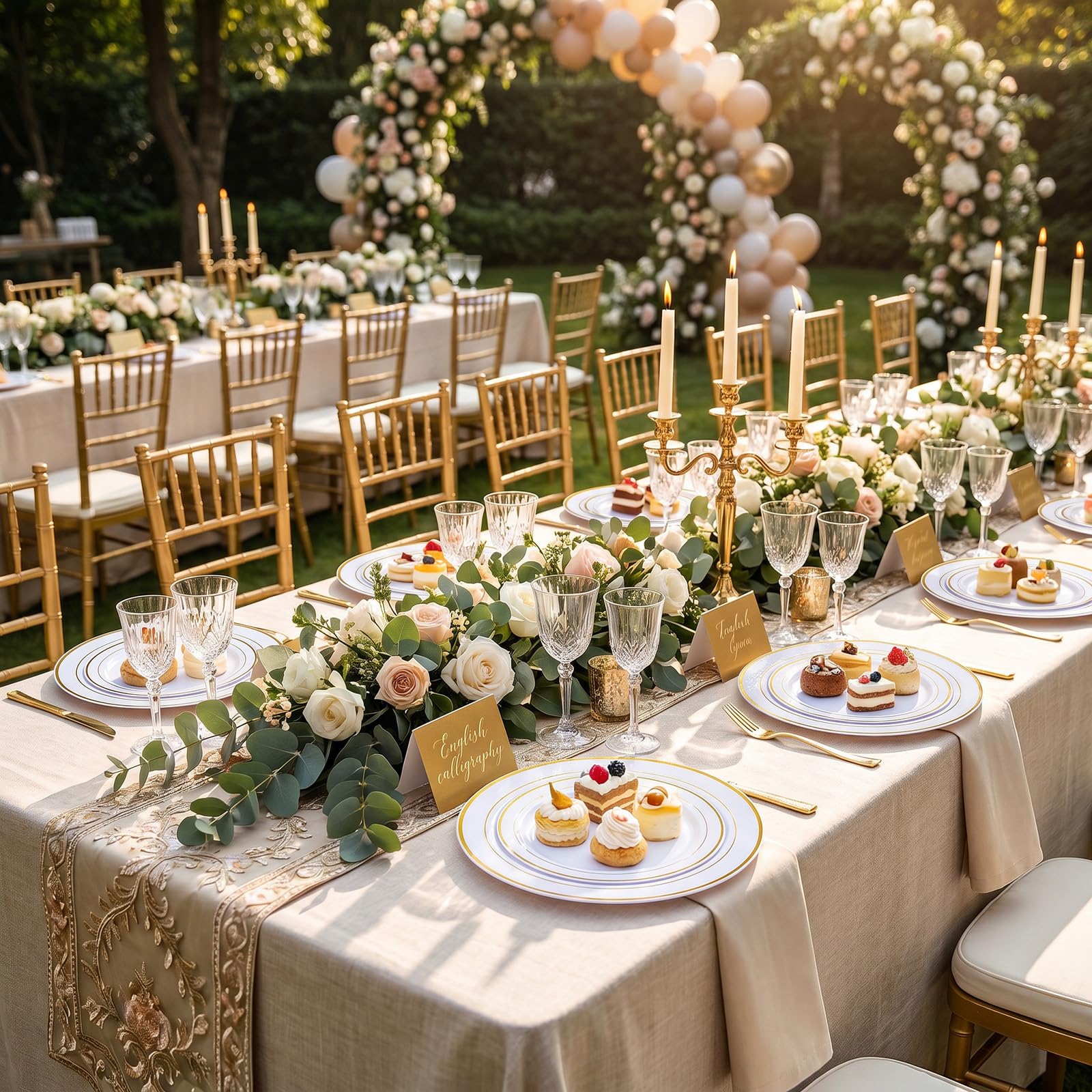 I00000 mesa decorada con platos I00000 para bodas y celebraciones