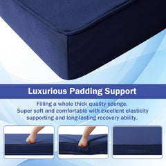 IASEAHK cushion fitted on patio chair demonstrating added comfort
