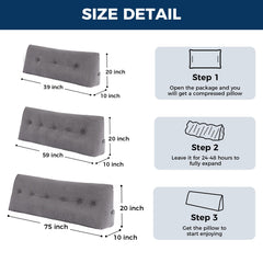 IASEAHK side profile wedge demonstrating incline and ergonomic support