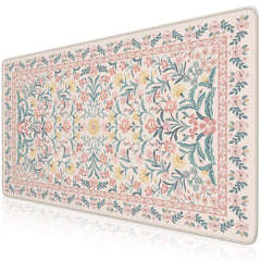 iCasso alfombrilla frontal rosa floral mostrando diseño y cobertura amplia
