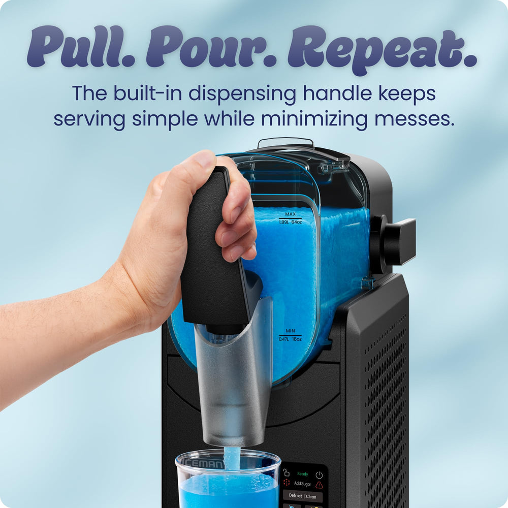 Iceman dishwasher-safe parts being removed for quick maintenance