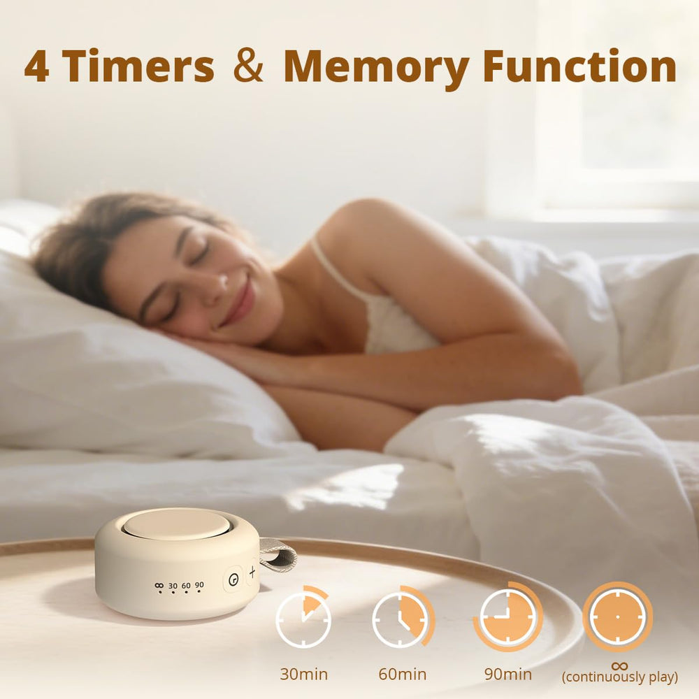 iDealSleep comparación de tamaño en mano mostrando portabilidad y facilidad de llevar