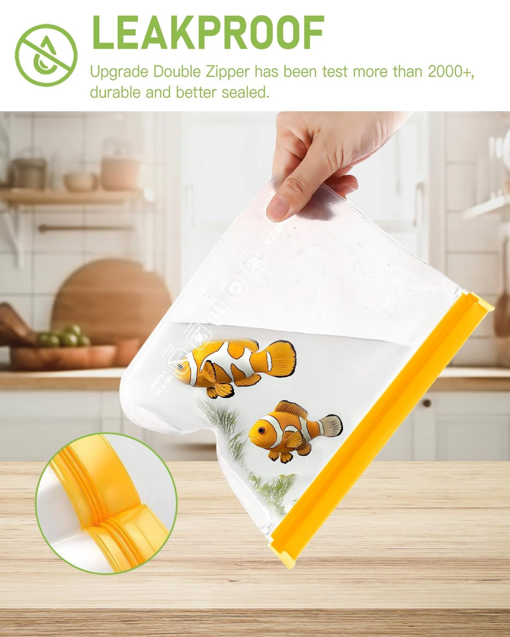 IDEATECH lineup of sizes filled with food showing organized storage and visibility