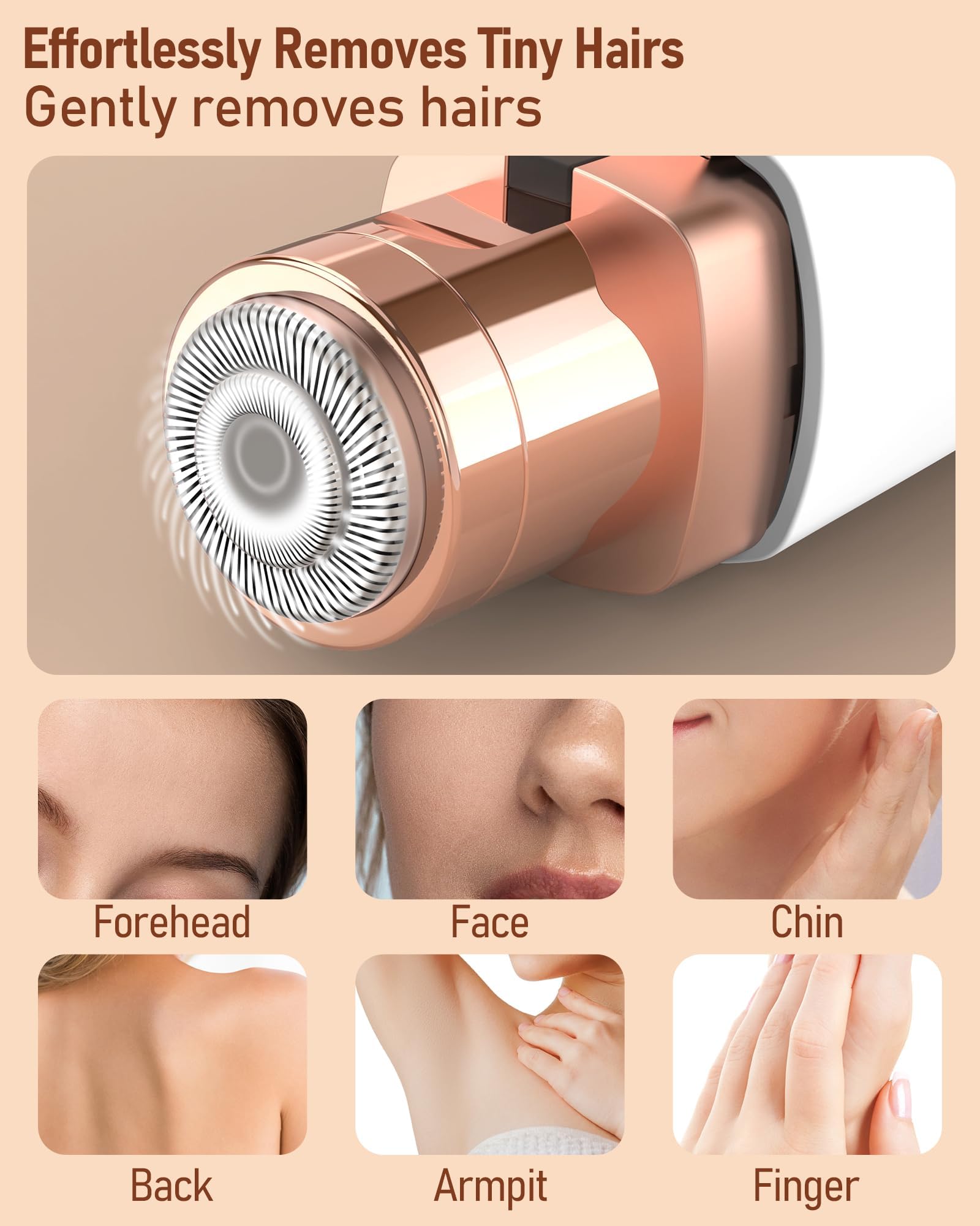 IFANZETECH recortadora en labio superior eliminando vello fino sin irritar