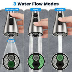 Ifaucet detalle del acabado níquel cepillado resistente y anti-corrosión