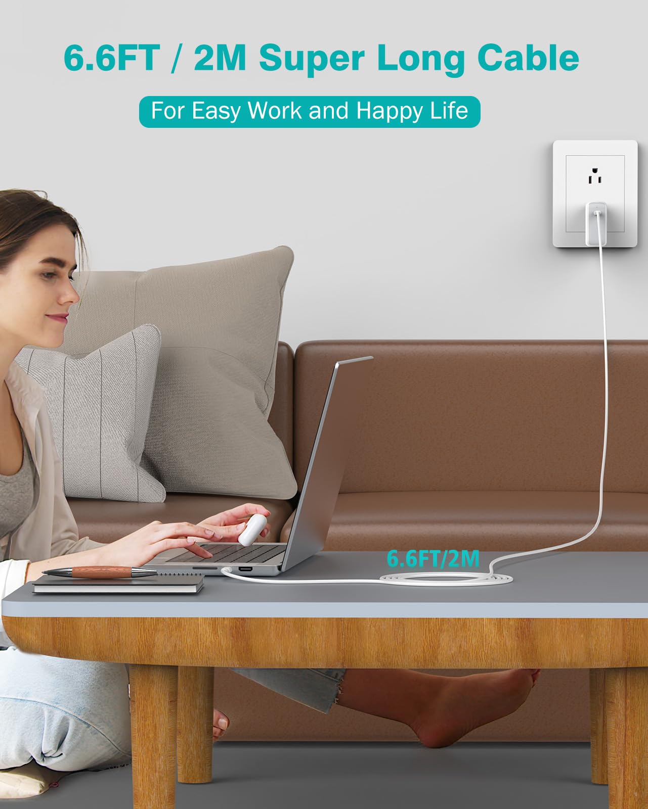 IFEART caja abierta mostrando adaptador y cable, incluye accesorios