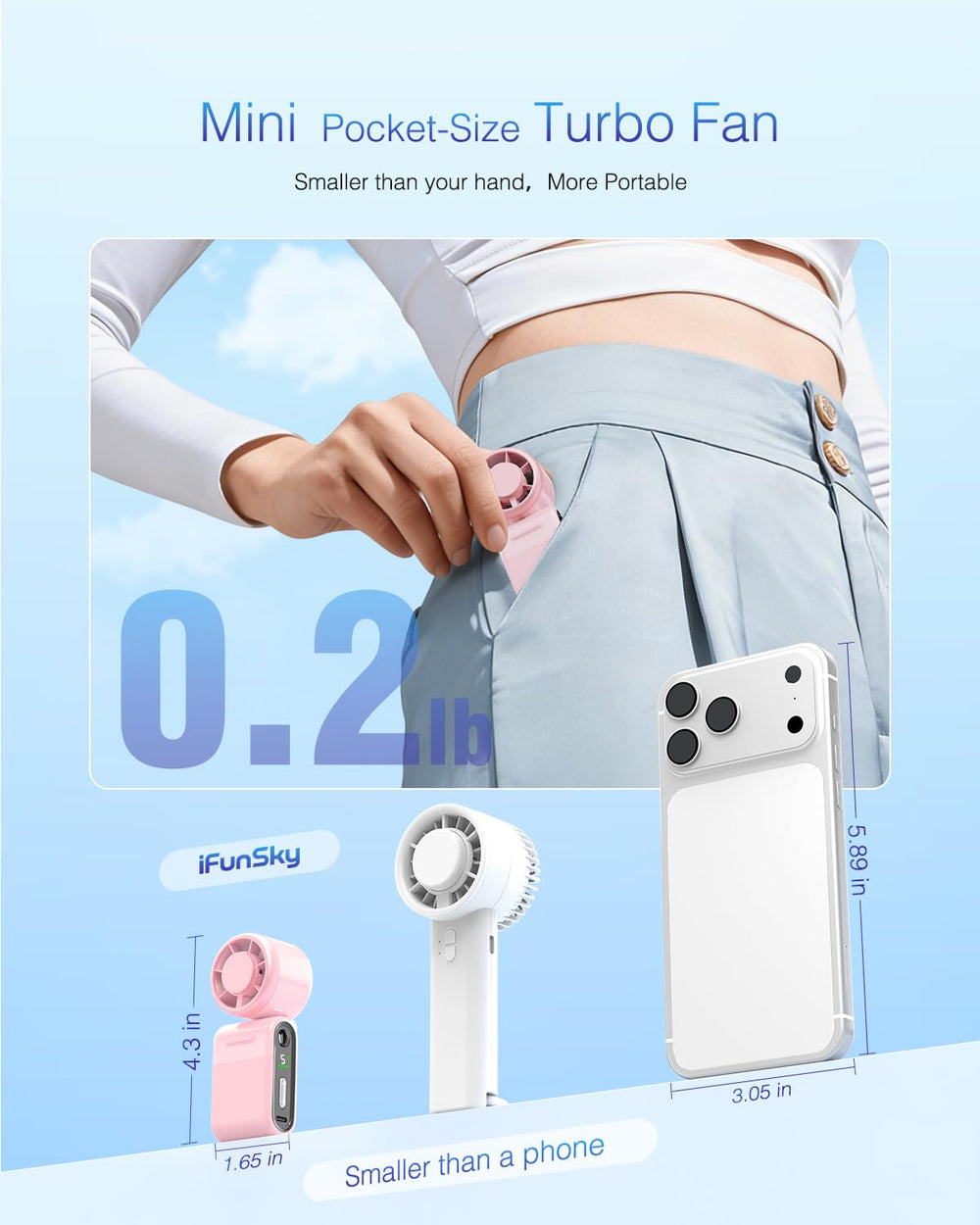 iFunSky etiqueta de batería 4000mAh indicando larga autonomía