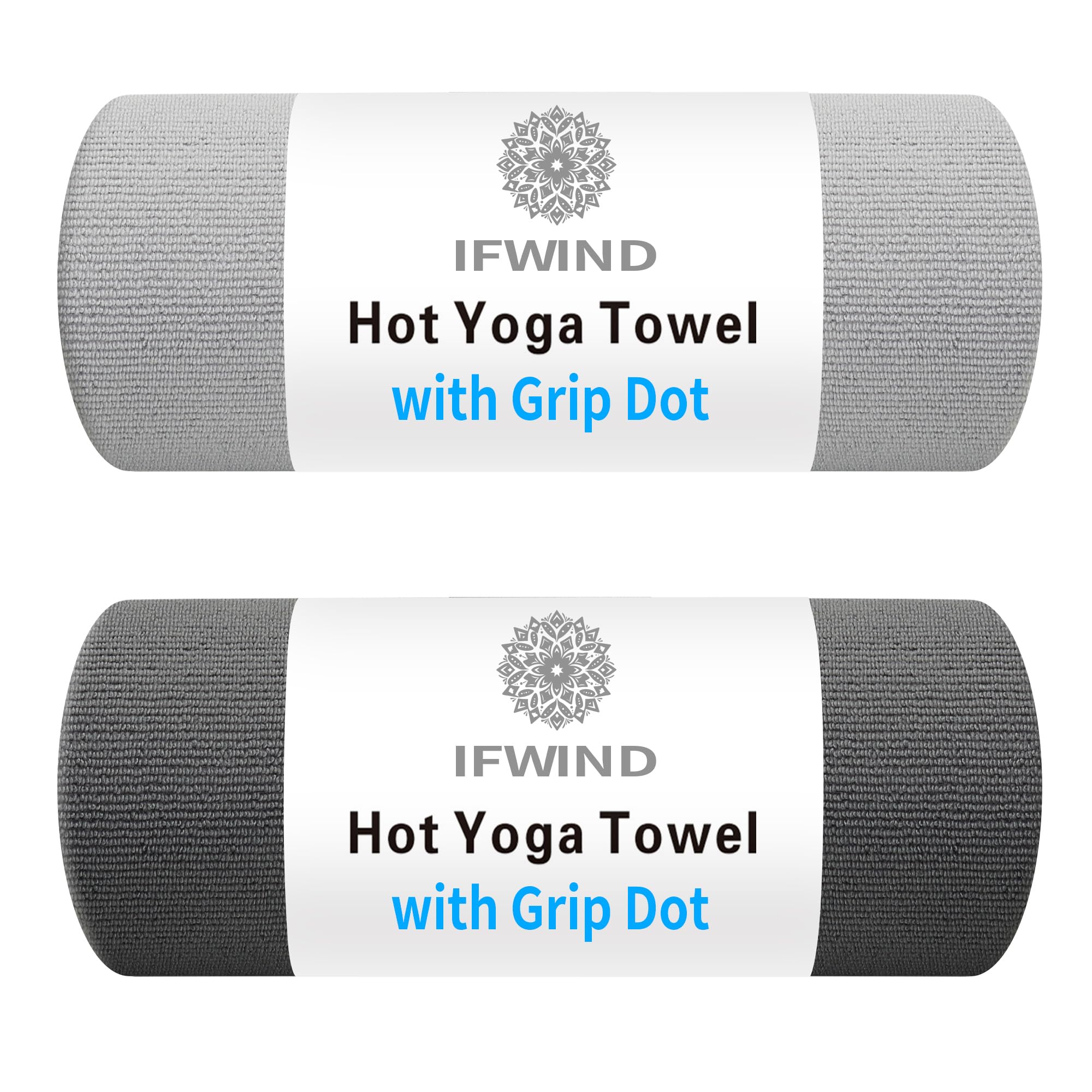 IFWIND vista frontal del pack de toallas mostrando diseño blanco y práctico