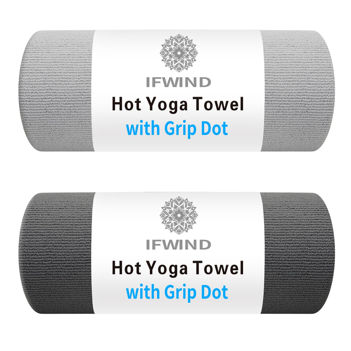 IFWIND vista frontal del pack de toallas mostrando diseño blanco y práctico