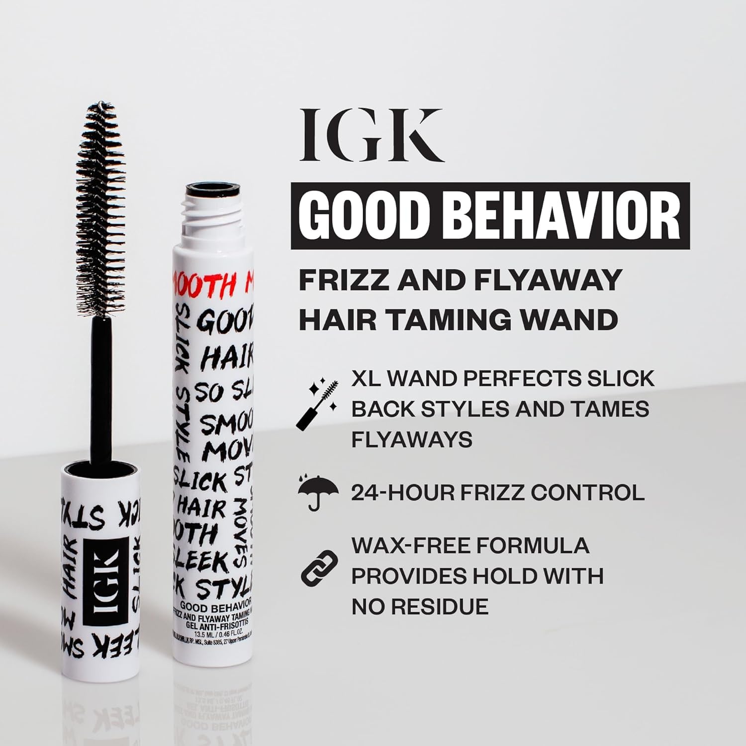 IGK gel textura ligera vista en primer plano que nutre y controla frizz