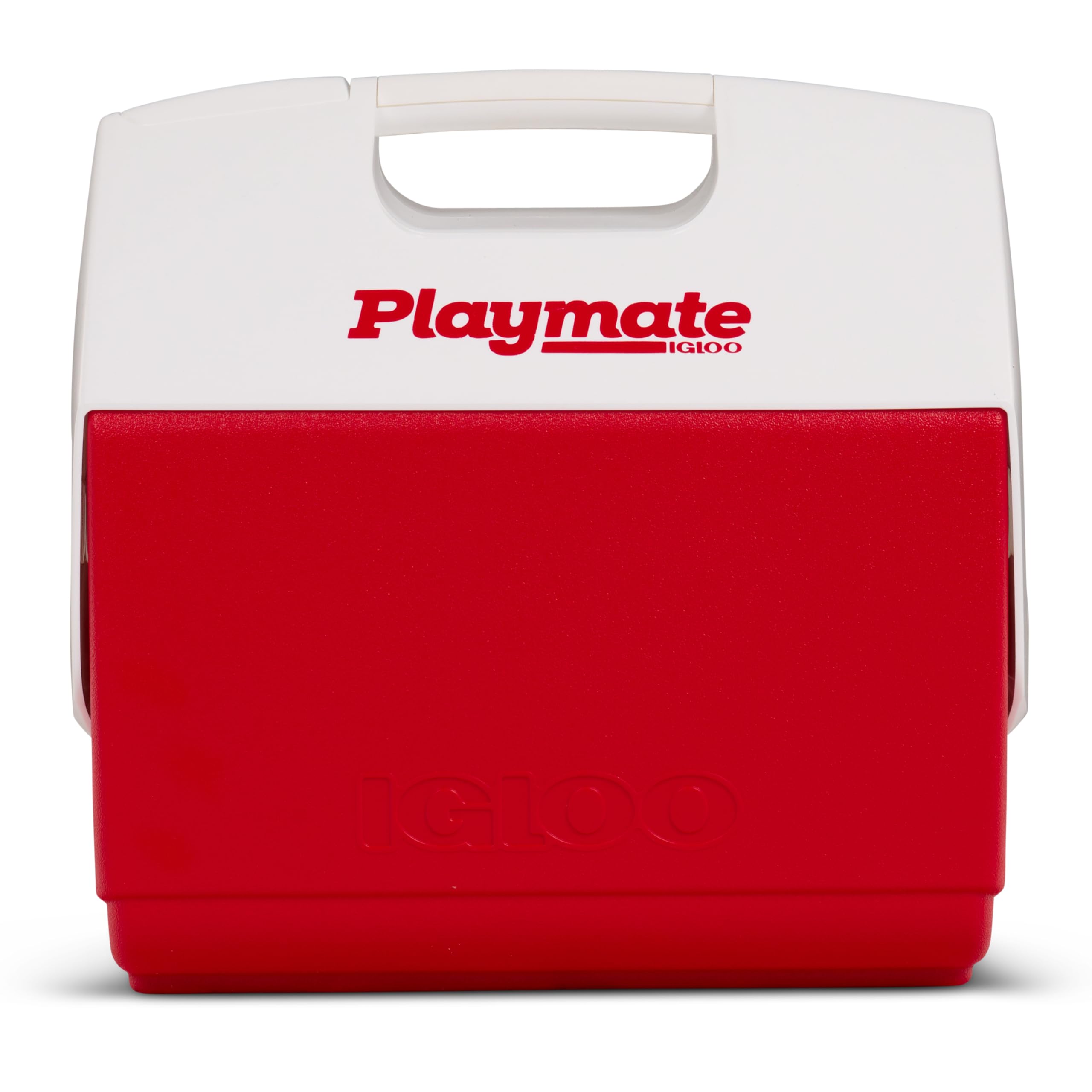 Igloo Playmate etiqueta y marca PM ELITE mostrando modelo rojo