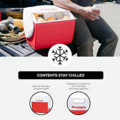Igloo Playmate detalle de la tapa con forma que reduce derrames