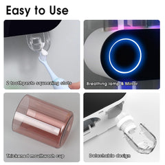iHave tapa abierta con luz azul UV activa para desinfección periódica