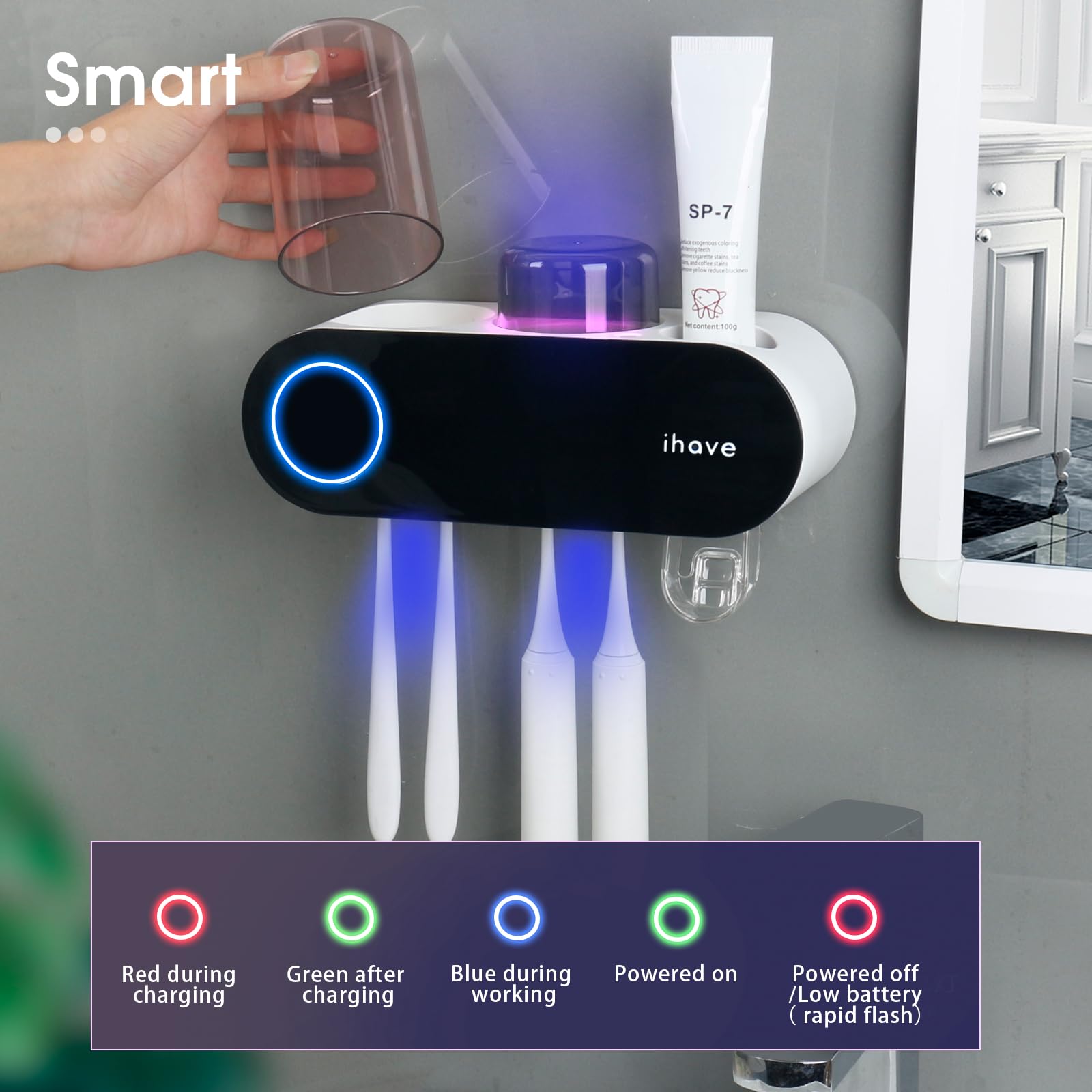 iHave producto integrado en baño moderno mostrando estética y orden