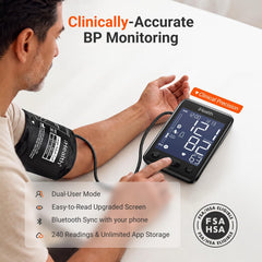 iHealth wide-range cuff detail illustrating secure fit and comfortable inflation