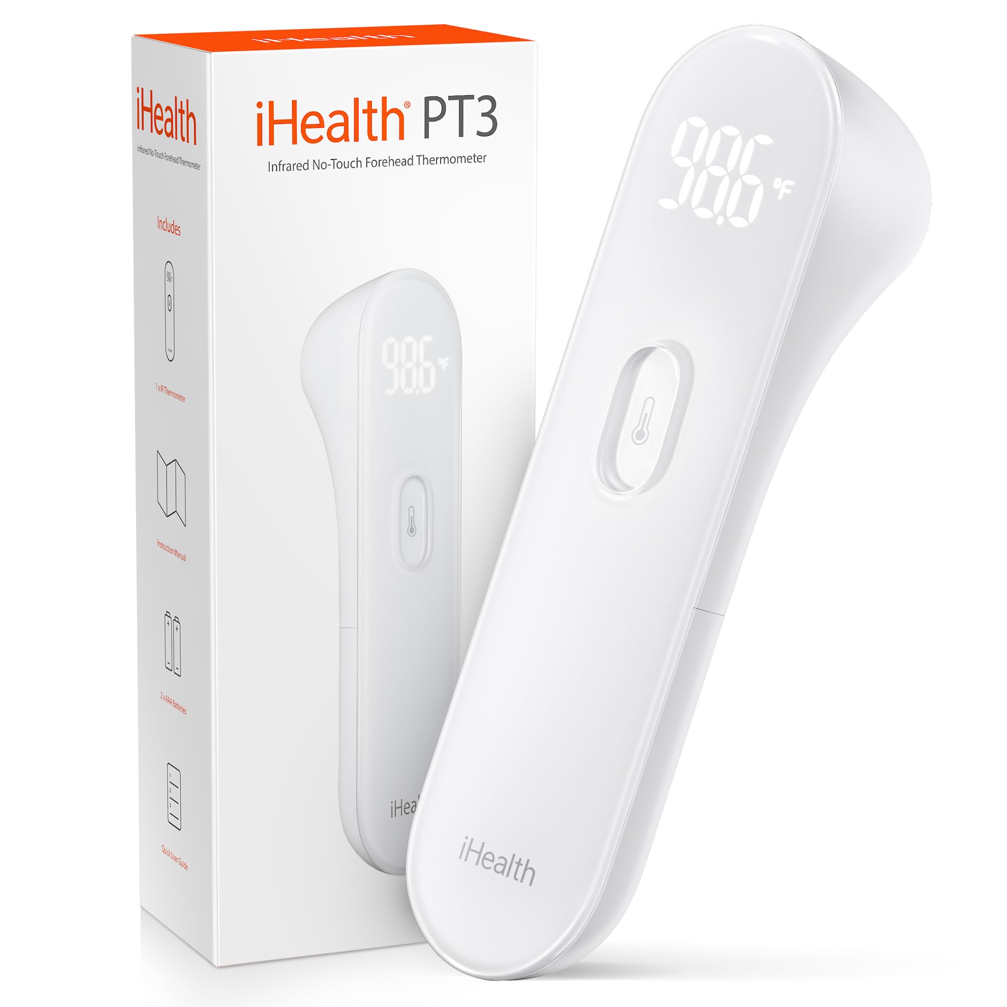 iHealth PT3 front view showing compact design and easy grip for quick readings