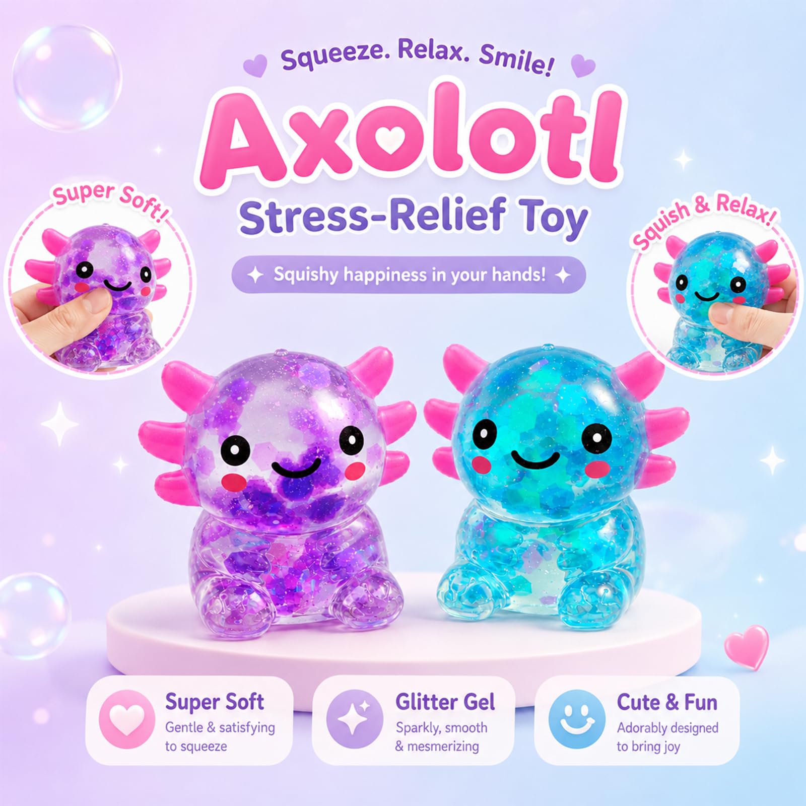 iJUKPX axolotl ambientación fiesta como regalo divertido y colorido
