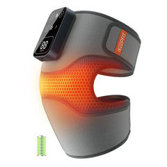 IKEEPFIT rodillera frontal gris mostrando ajuste cómodo