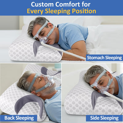 IKSTAR profile of side sleeper using pillow showing spinal alignment